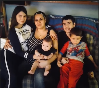 Bridget Borjas and her four children